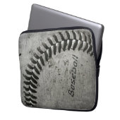 Baseball Laptopschutzhülle (Vorderseite Links)