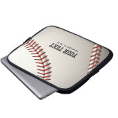Baseball Laptopschutzhülle (Vorne Knopf)