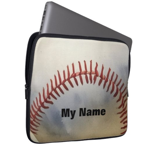Baseball Laptopschutzhülle (Vorne Rechts)