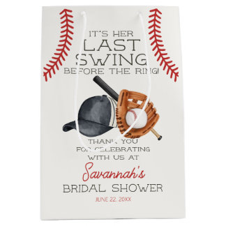 Baseball Last Swing Zuhause Run Brautparty Bevorzu Mittlere Geschenktüte