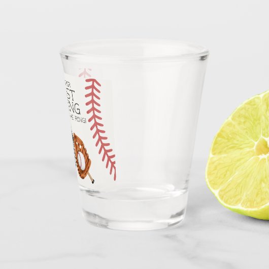 Baseball Last Swing Zuhause Run Brautparty Bevorzu Schnapsglas (Rechts)