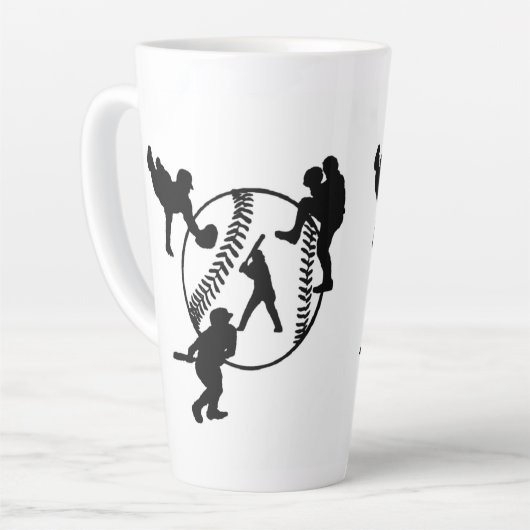 Baseball Latte-Tasse Milchtasse (Linke Ecke)