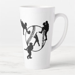 Baseball Latte-Tasse Milchtasse