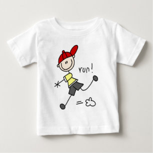 Baseball-Lauf-T-Shirts und Geschenke Baby T-shirt