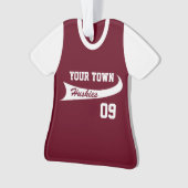 Baseball League Jersey Uniform mit Foto Ornament (Vorderseite)