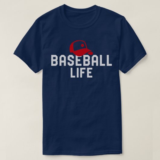 Baseball-Lebensdauer1 T-Shirt (Design vorne)