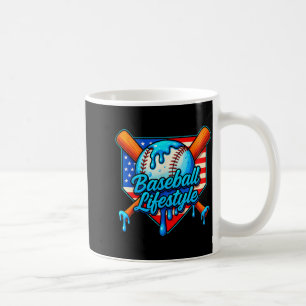 Baseball-Lebensstil 101 Bekleidung Jugend Baseball Kaffeetasse