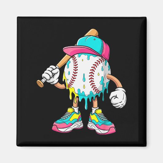 Baseball-Lebensstil 101 Bekleidung Jugend Baseball Magnet (Vorne)