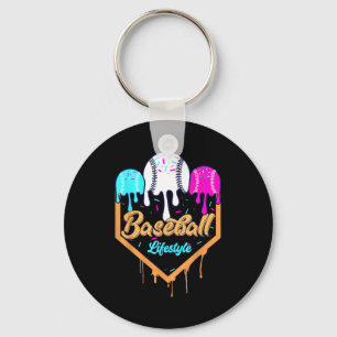 Baseball-Lebensstil 101 Bekleidung Jugend Drip Bas Schlüsselanhänger