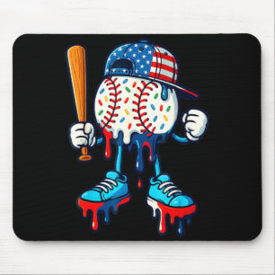 Baseball-Lebensstil 101 Bekleidung Jugend-Drip Mousepad