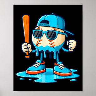 Baseball-Lebensstil 101 Bekleidung Jugend Drip Poster