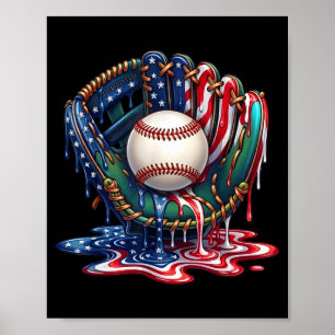 Baseball-Lebensstil 101 Bekleidung Jugend-Drip Poster