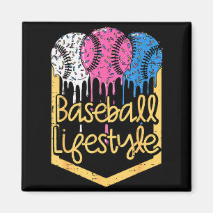 Baseball-Lebensstil-Ball-Streusel-Tropf-Jungen-Kin Magnet