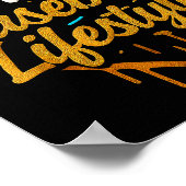 Baseball-Lebensstil, Baseball-Drip-Eiscreme Poster (Ecke)