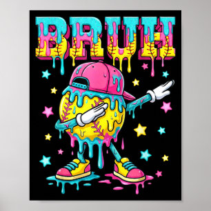 Baseball-Lebensstil-Bekleidung Jugend-Drip-Basebal Poster