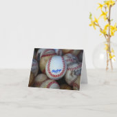 Baseball leeres Notecard Karte (Gelbe Blume)