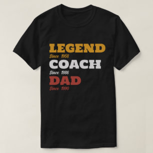 Baseball Legend Coach Vater - Benutzerdefinierte D T-Shirt