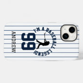 Baseball Legend Jersey Style Phone Case (Rückseite (Horizontal))