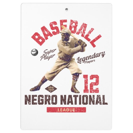 Baseball Legends Negro National League, EST 1920 Klemmbrett (Rückseite)
