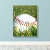Baseball-Leinwand Leinwanddruck (Insitu (Holzboden))