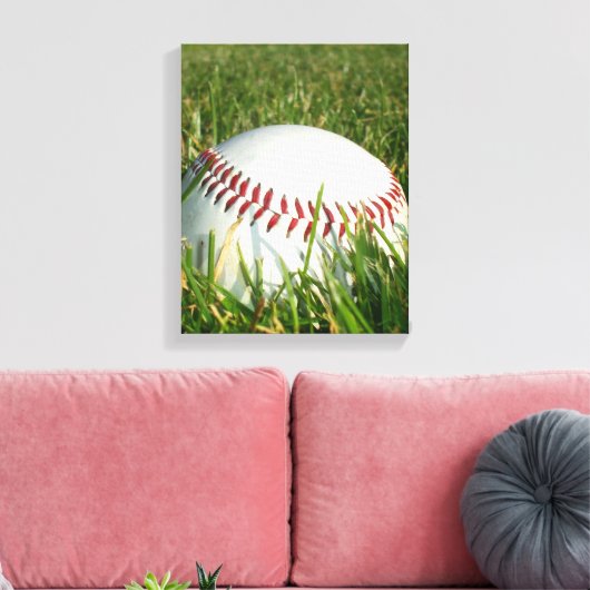 Baseball-Leinwand Leinwanddruck (Insitu (Wohnzimmer))