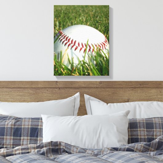 Baseball-Leinwand Leinwanddruck (Insitu (Schlafzimmer))