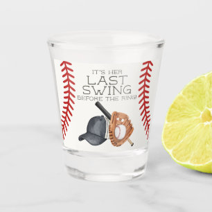 Baseball Letzter Schlag Home Run Brautparty Gesche Schnapsglas