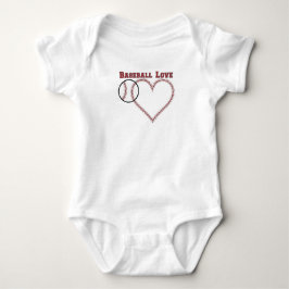 Baseball-Liebe Baby Strampler