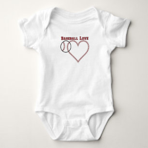 Baseball-Liebe Baby Strampler