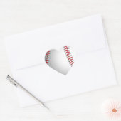 Baseball-Liebe - Beliebter amerikanischer Sport Herz-Aufkleber (Umschlag)