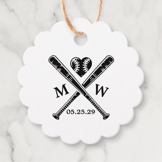 Baseball-Liebe Geschenkanhänger (Vorderseite)