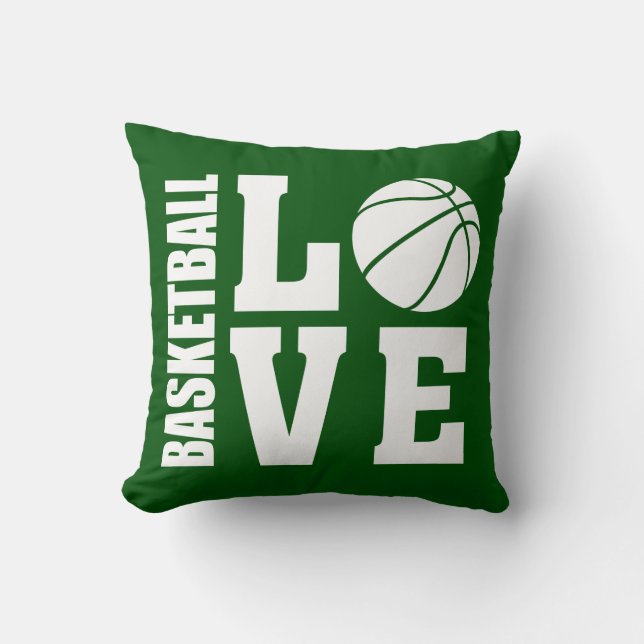 Baseball Liebe Green Kissen (Vorderseite)