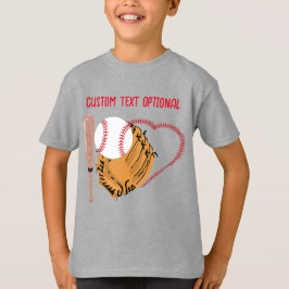 Baseball-Liebe, Handschuh und Fledermäuse T-Shirt
