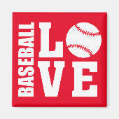 Baseball-Liebe Magnet (Vorne)