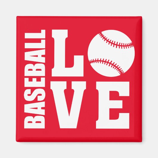 Baseball-Liebe Magnet (Vorne)