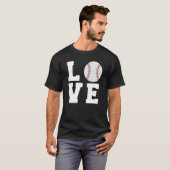 Baseball Liebe Mama Vater Coach Athlete Sport T-Shirt (Vorne ganz)
