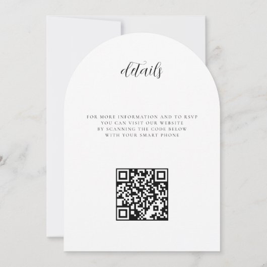 Baseball-Liebe mit QR-Code-Hochzeit Einladung (Rückseite)