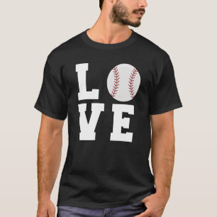 Baseball Liebe Mutter Vater Trainer Spieler Athlet T-Shirt