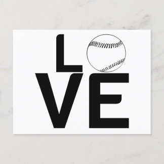 BASEBALL-LIEBE POSTKARTE