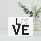 BASEBALL-LIEBE POSTKARTE (Stehend Vorderseite)