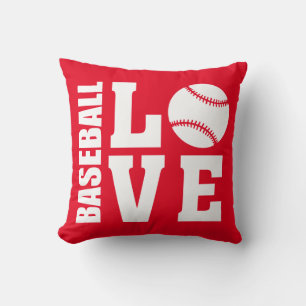 Baseball Liebe Red Kissen