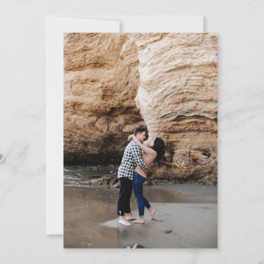 Baseball-Liebe Save The Date (Rückseite)