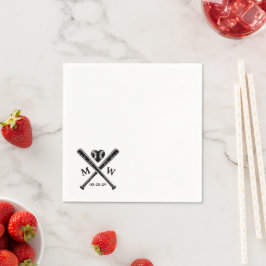 Baseball-Liebe Serviette