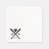 Baseball-Liebe Serviette (Vorderseite)