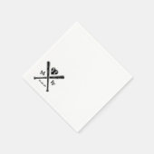 Baseball-Liebe Serviette (Ecke)