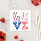 Baseball Liebe Sports Serviette (Beispiel)
