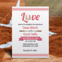 Baseball Liebe Sportthema Hochzeit