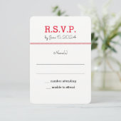Baseball Liebe Wedding RSVP Einladung (Stehend Vorderseite)