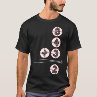 Baseball liebt 6432 Doppelspielball T-Shirt