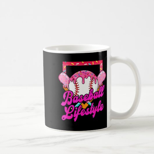 Baseball Life Lifestyle Home Plate Ice Cream Drip  Kaffeetasse (Rechts)